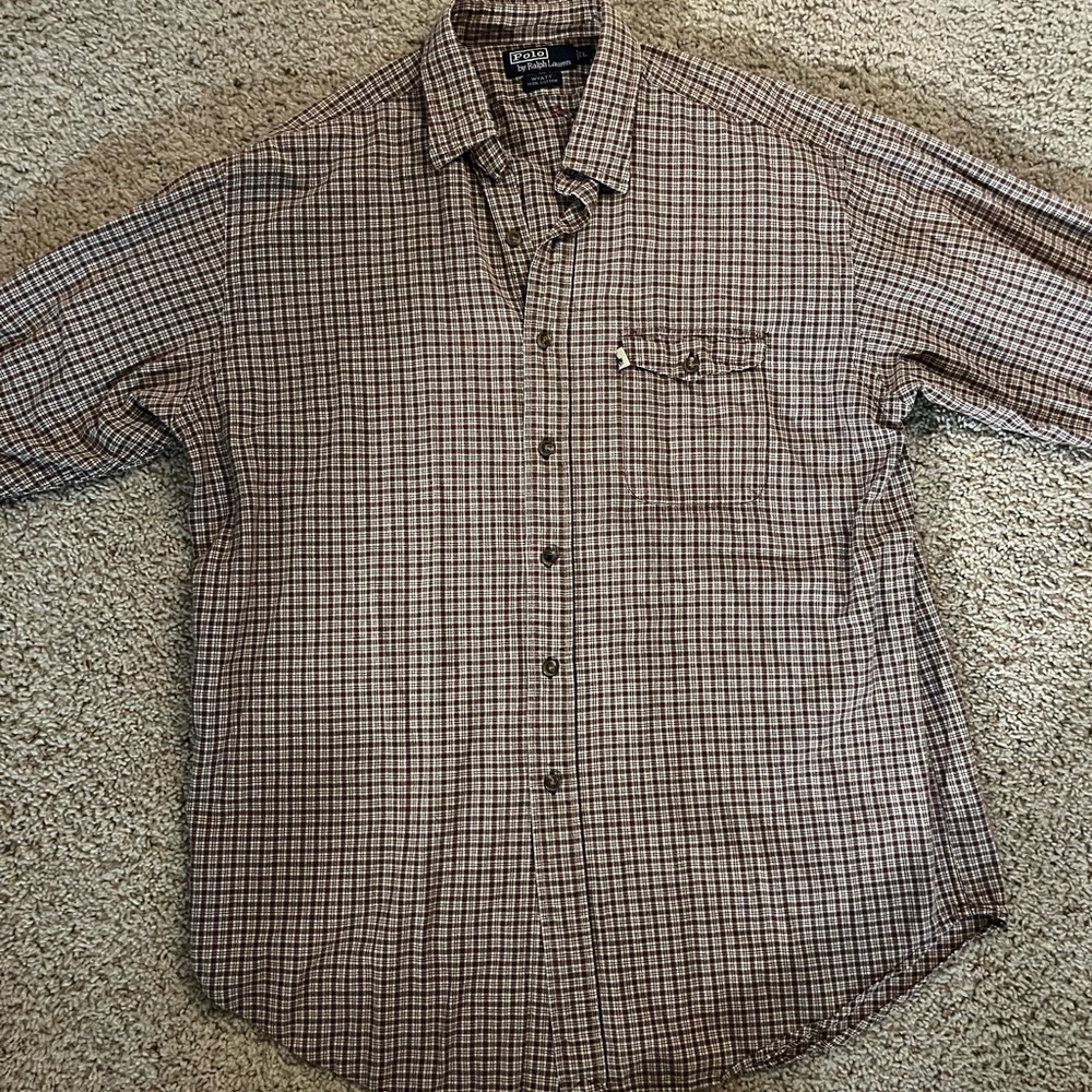 Polo Ralph Lauren Brown Plaid Button-Down